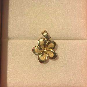14k gold plumeria pendant - straight from Hawaii!